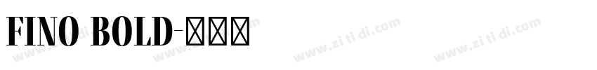fino bold字体转换